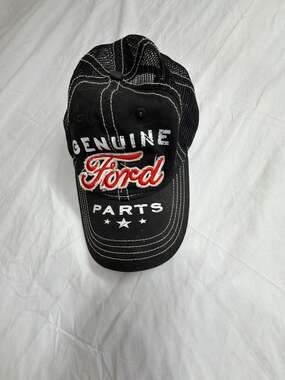 H3 Headwear Genuine Ford Parts Black Mesh Snapback Trucker Hat